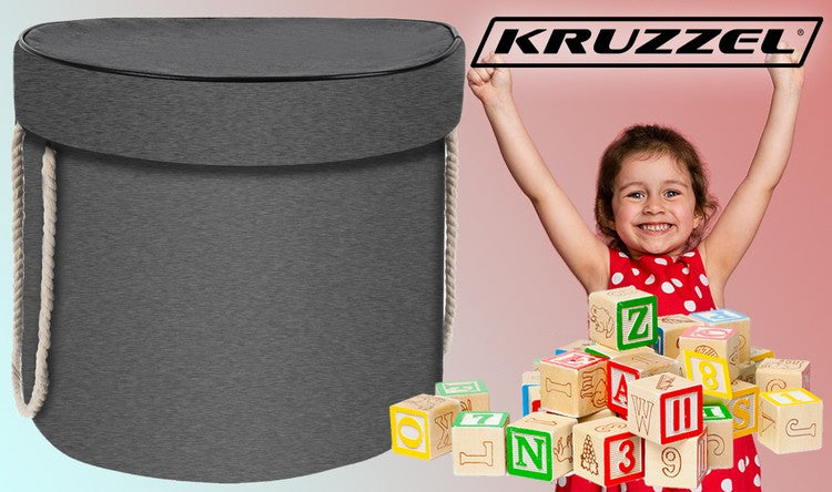 Кош за играчки/блокчета с постелка Kruzzel 19556