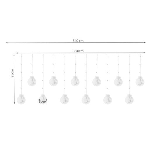 Светлинна завеса 108 LED USB многоцветна KŚ19734