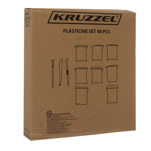 Комплект дунапрен - пластелин 48 бр. Kruzzel 21656