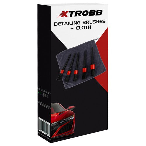 Четки за детайлиране + кърпа Xtrobb 21449