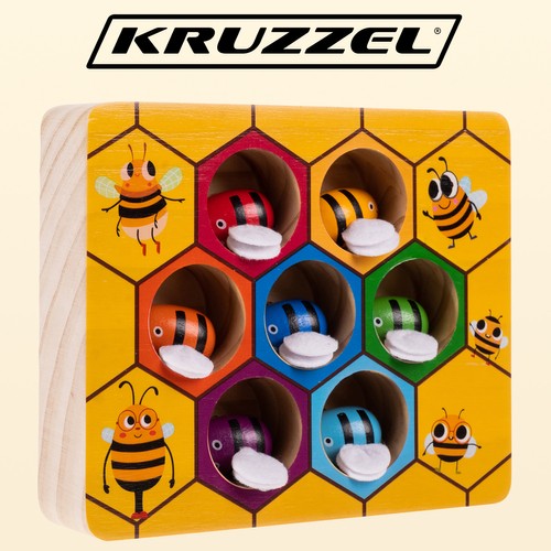 Дървена игра &quot;Пчелна пита&quot; Kruzzel 21910
