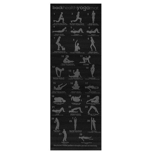 Постелка за йога фитнес с план за упражнения 22974