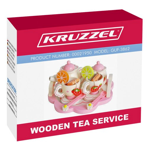 Дървен сервиз за чай Kruzzel 21950