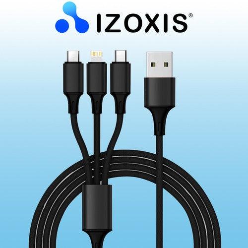 Кабел USB 3w1 Izoxis 22194