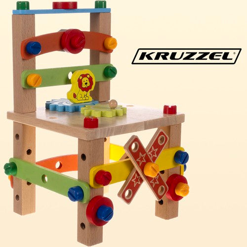 Krzesło drewniane montażowe Kruzzel 22506