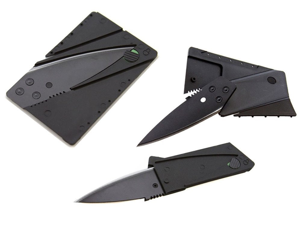 Folding Knife Srvival Survival Card