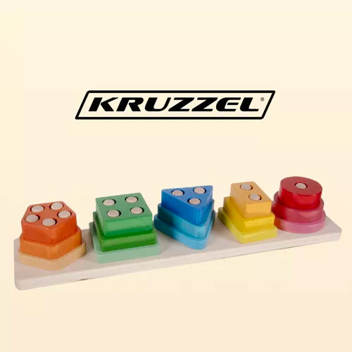 Сортер - дървен пъзел Kruzzel 22492