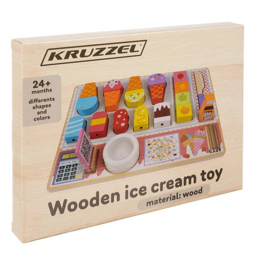 Дървен магазин за сладолед Kruzzel 22494