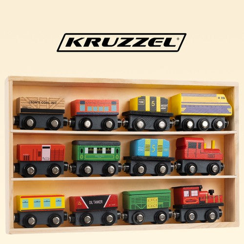 Дървена железница - 12 бр. Kruzzel 23522
