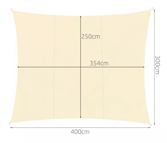 Платно за сенник 4х3м - бежово Gardlov 23144