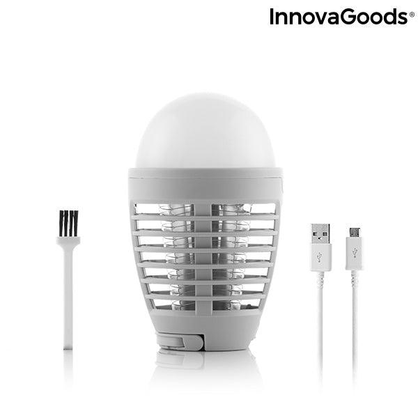 2 - в 1 Презареждаща се LED Лампа против Комари Kl Bulb InnovaGoods - ELIARD.BG