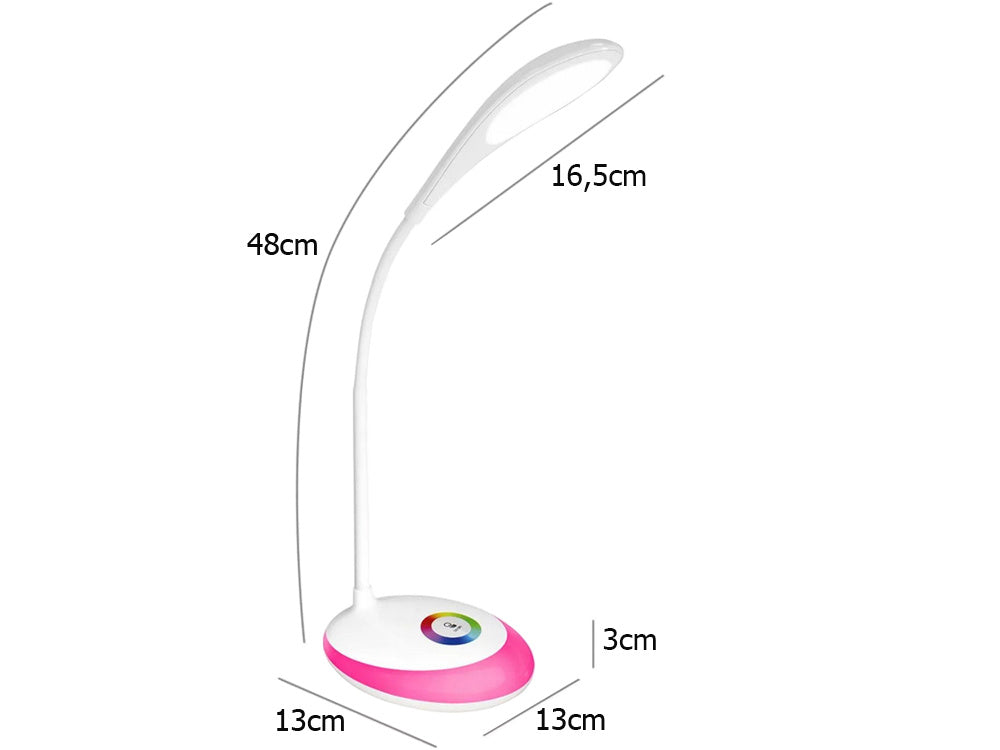 Настолна лампа led настолна лампа 256 rgb цвята