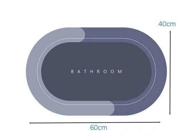 OVAL BATHROOM MAT (50)