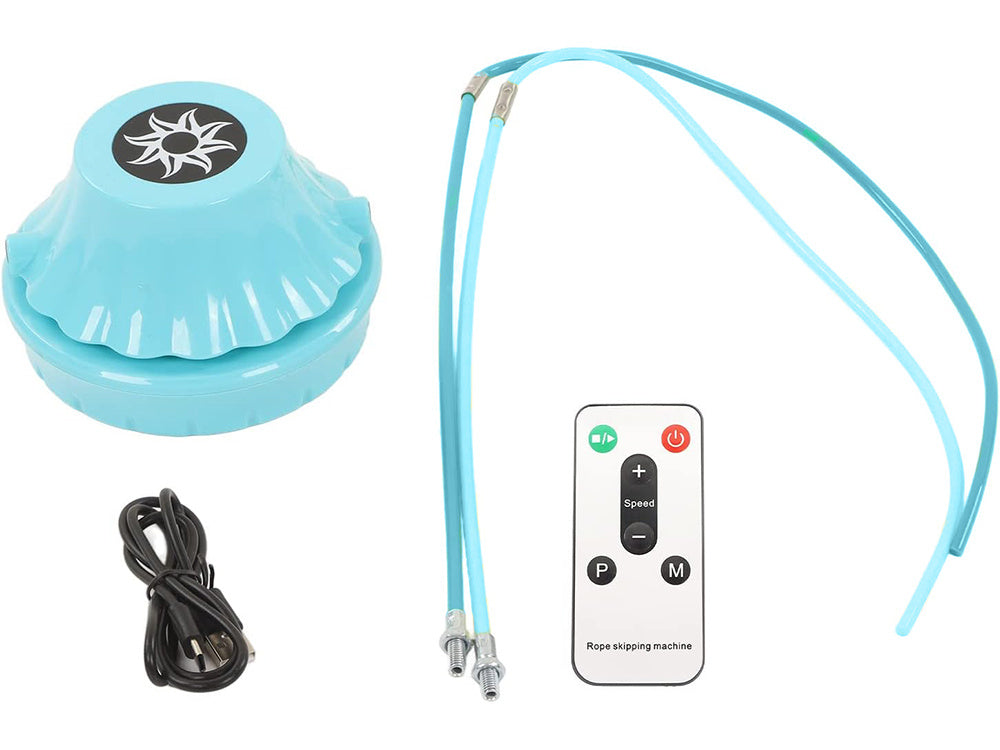 Interactive skipping rope with remote control for counting rotations