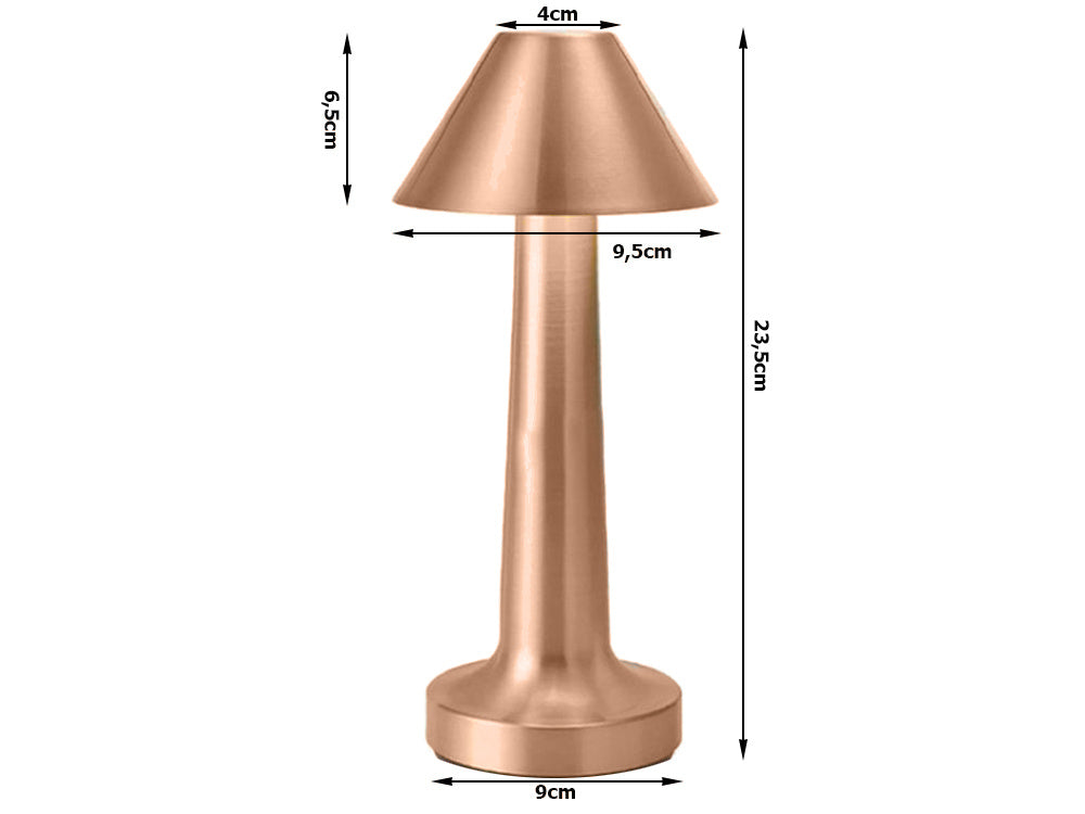 Сензорна нощна лампа за маса за спалня 3-степенна безжична