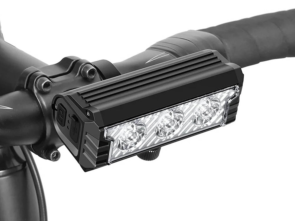Велосипедна LED светлина предна задна usb батерия комплект кормило