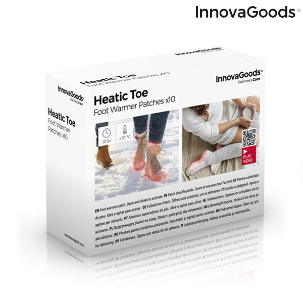 Подложки за затопляна на краката Heatic Toe InnovaGoods (опаковка от 10)