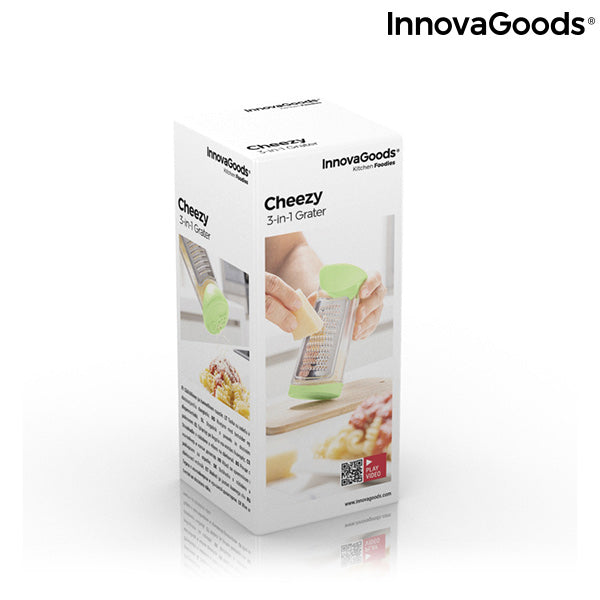 Ренде с Контейнер и Капачка за Дозатор 3 в 1 Cheezy InnovaGoods