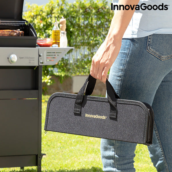 Луксозен Калъф с Инструменти за Барбекю BBQase InnovaGoods (6 Части)