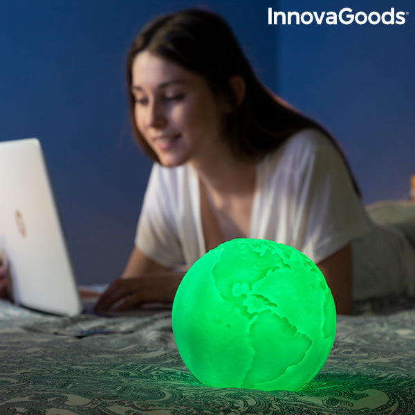 Акумулаторна LED Лампа Планета Земя Worldy InnovaGoods