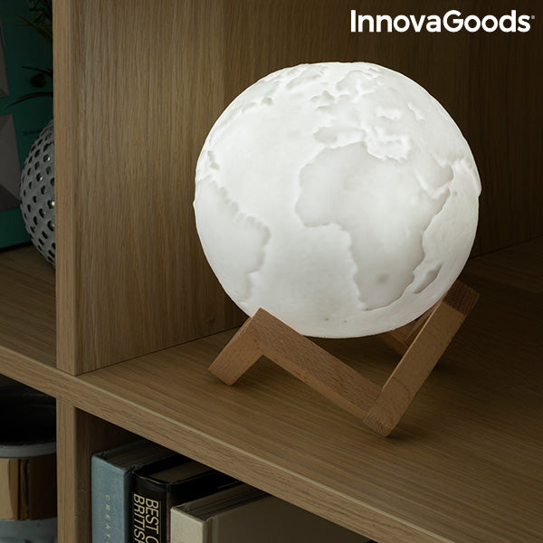 Акумулаторна LED Лампа Планета Земя Worldy InnovaGoods