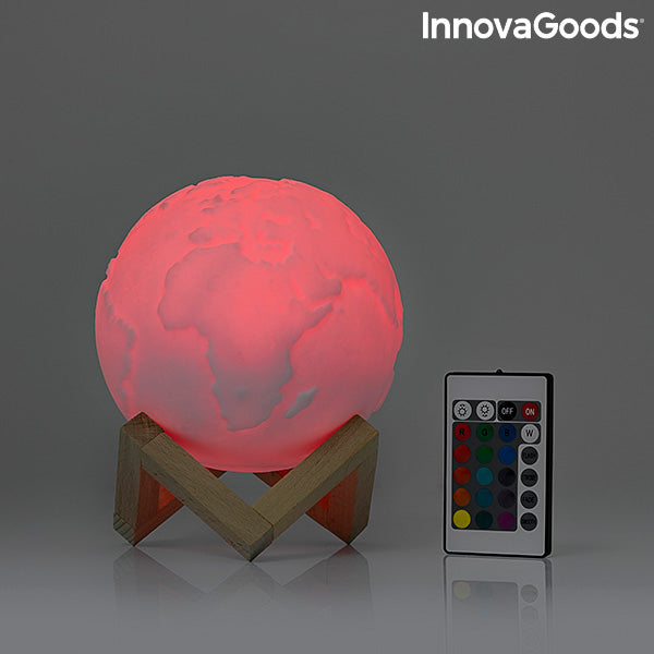 Акумулаторна LED Лампа Планета Земя Worldy InnovaGoods