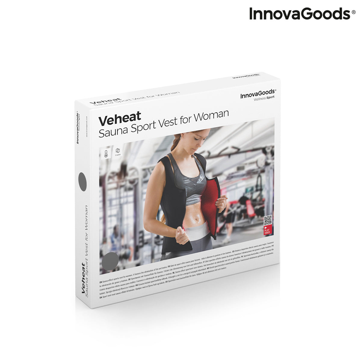 спортна жилетка със сауна ефект за жени Veheat InnovaGoods - Размер XL