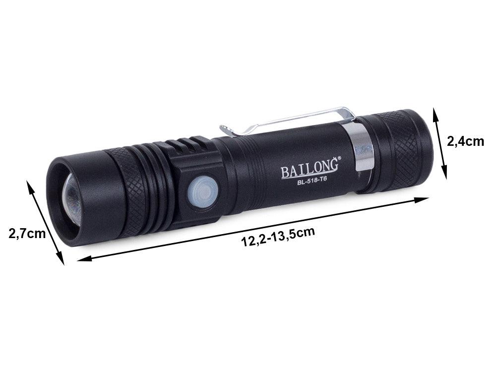 Bailong тактически led cree zoom фенер XM - L T6 - ELIARD.BG