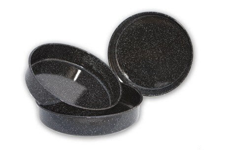 Кръгла тава за печене с дълбочина 32 cm черна – емайл
