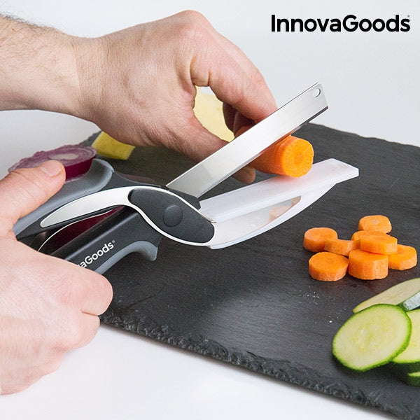 Кухненска ножица с дъска InnovaGoods - inspired by Clever Cutter