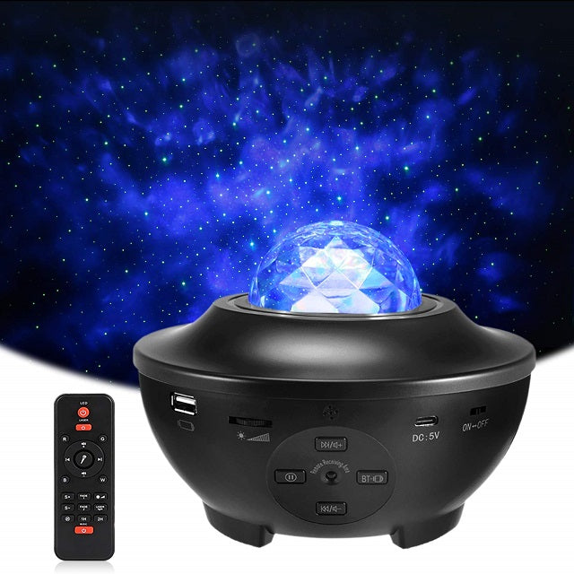 Лампа прожектор звездно небе Starry Projector Light - с вградена колонка