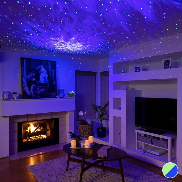 Лампа прожектор звездно небе Starry Projector Light - с вградена колонка