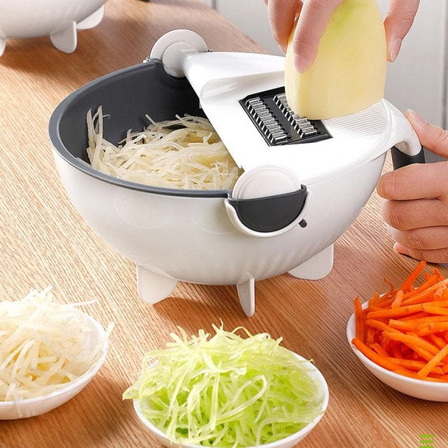 Мултифункционална купа с ренде и цедка Magic Vegetable Cutter 8 в 1