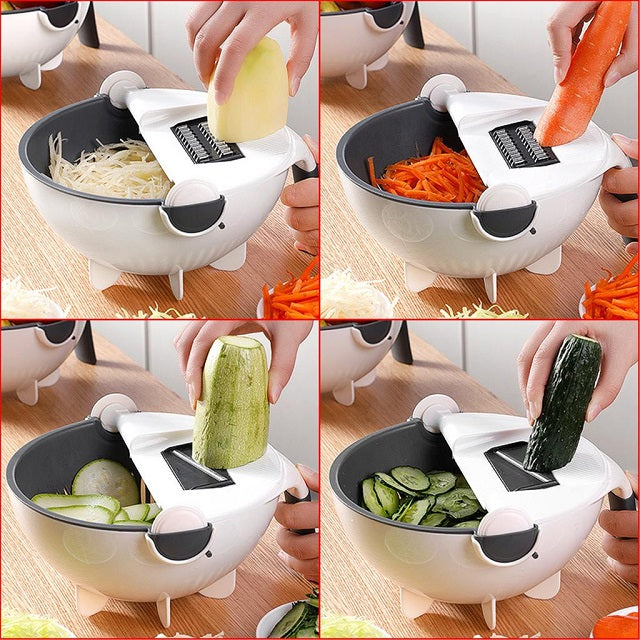 Мултифункционална купа с ренде и цедка Magic Vegetable Cutter 8 в 1