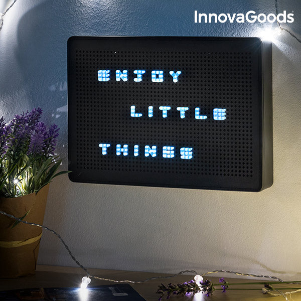 Табло с Дупки за Поставяне на LED Букви InnovaGoods