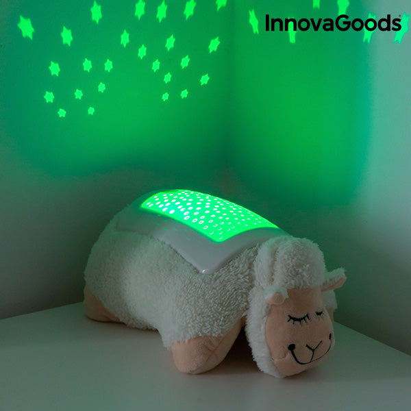 Плюшена Играчка Овца с LED Проектор InnovaGoods