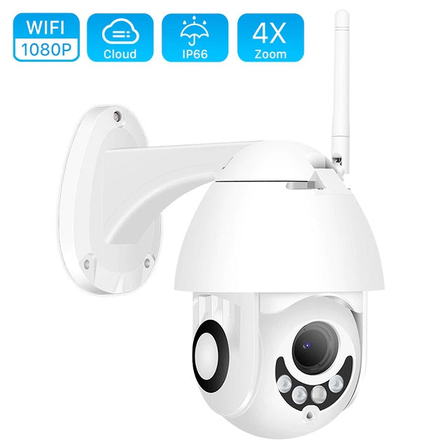 Водоустойчива WiFi камера за външно наблюдение IP Smart Wireless HD 720P за Android и Ios 1