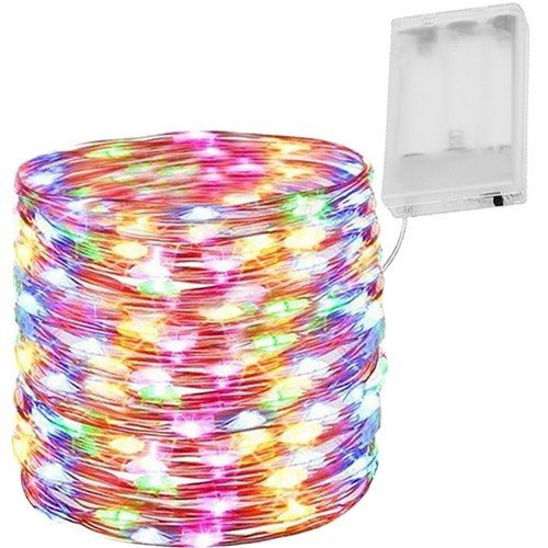 100 LED жични лампи - многоцветни - ELIARD.BG