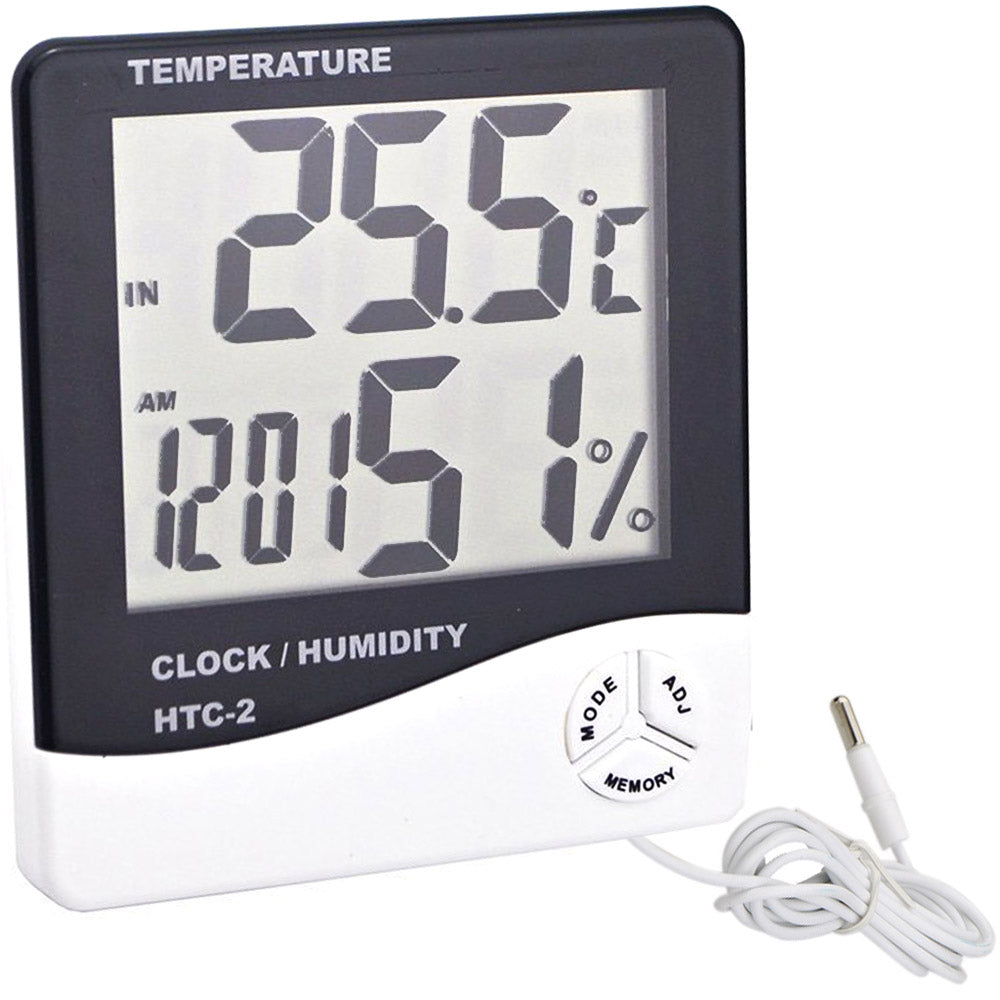 Цифров LCD термометър вътрешна аларма за дата