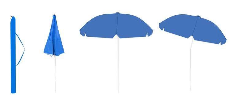 Плаж/градински чадър на Майорка 2м син