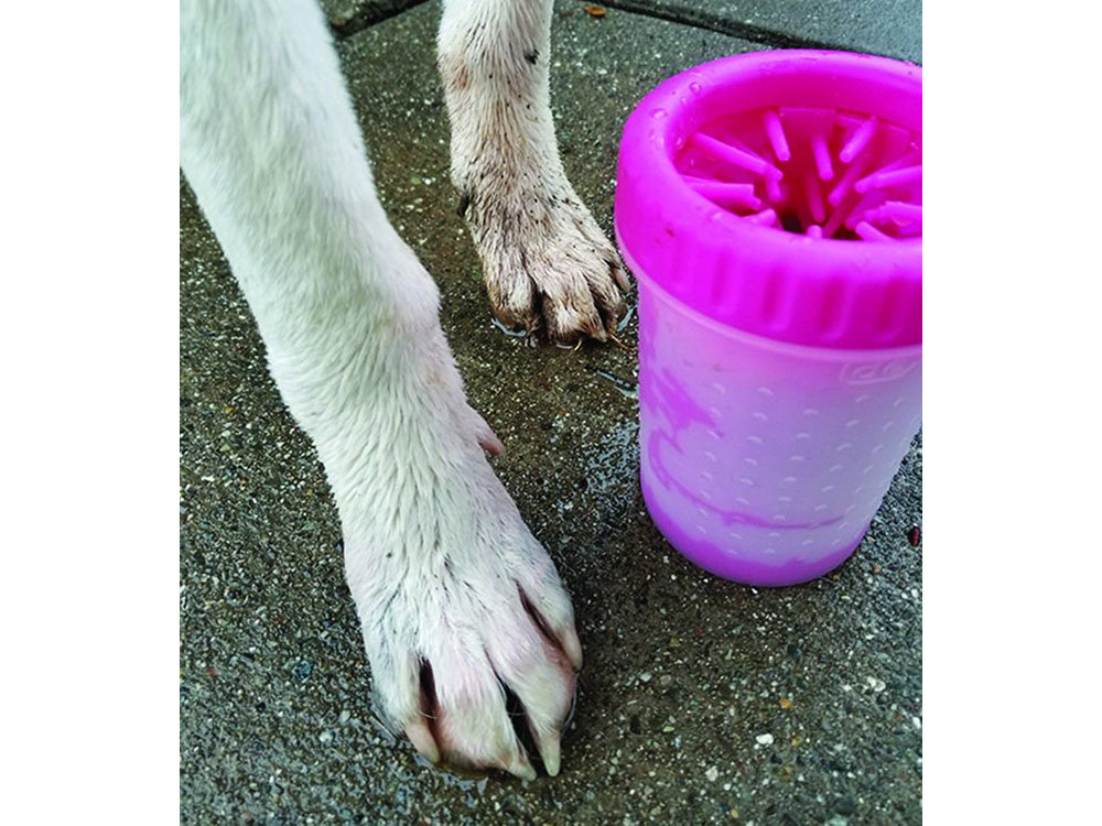 Силиконов препарат за почистване на кучешки лапи, малка чашка