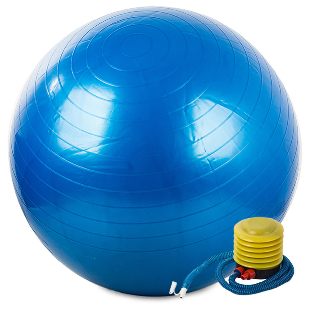 Гимнастическа топка за фитнес упражнения 75см помпа