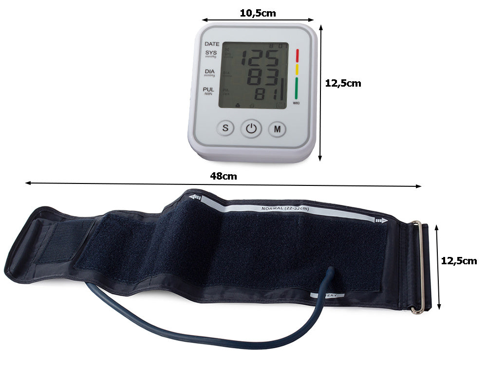 LCD електронен калъф за апарат за кръвно налягане за горната част на ръката