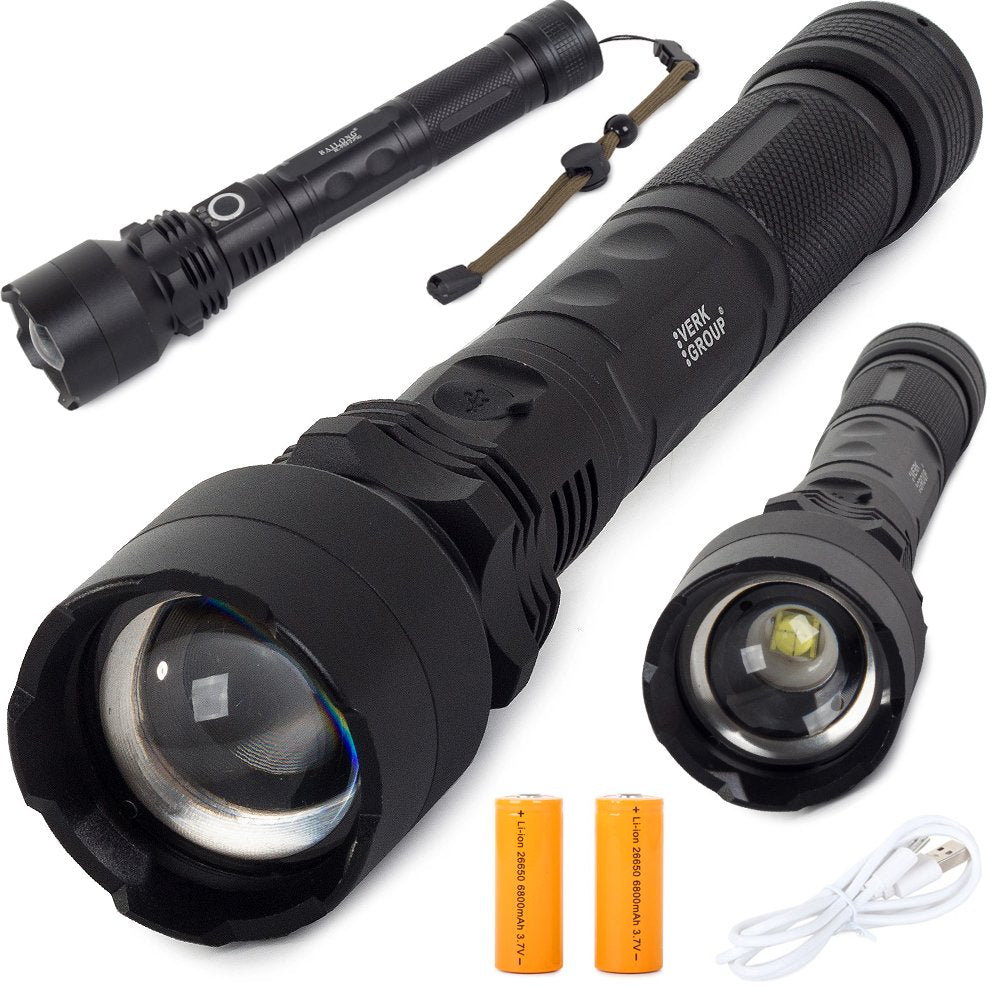 Bailong Tactical Strong LED XHP50 USB Zoom фенер