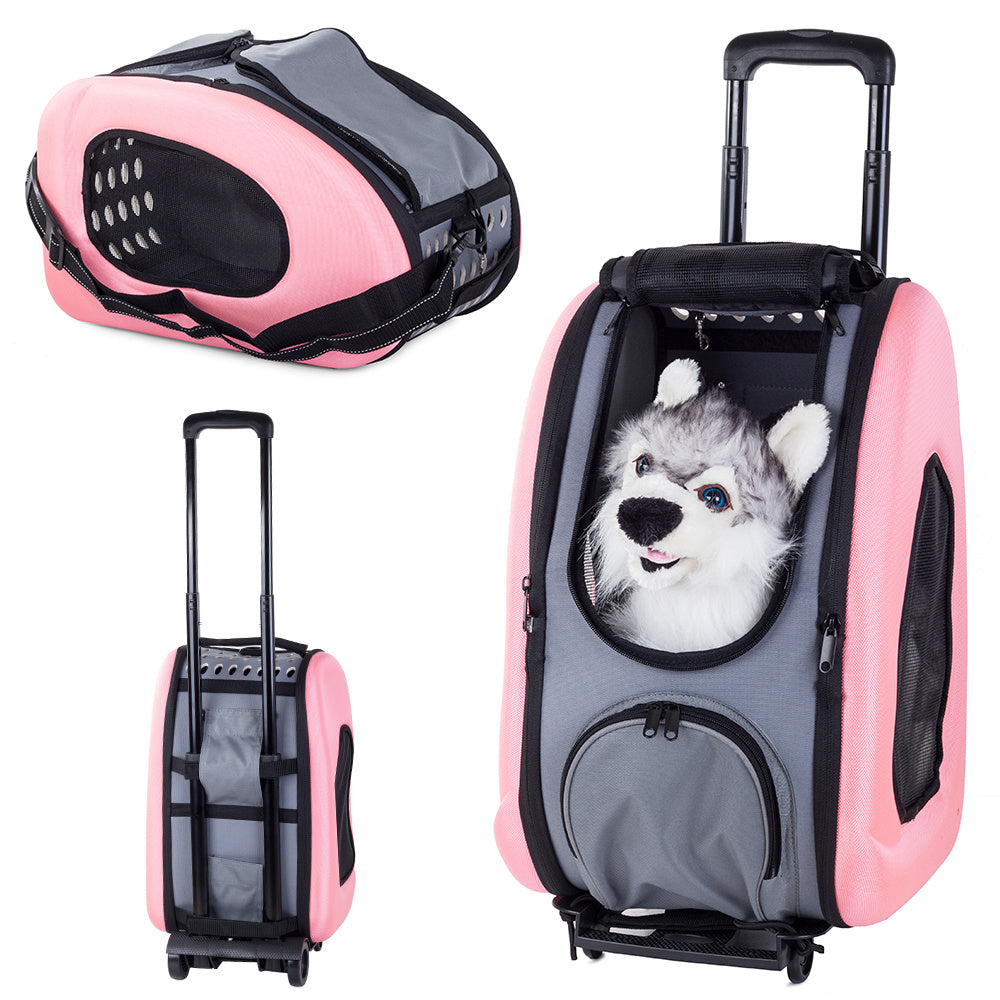 Чанта количка на колелца за куче котка