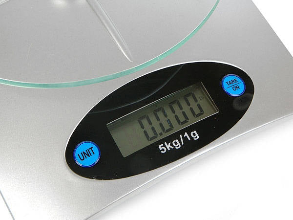 Електронна стъклена кухненска везна 5kg / 1g lcd