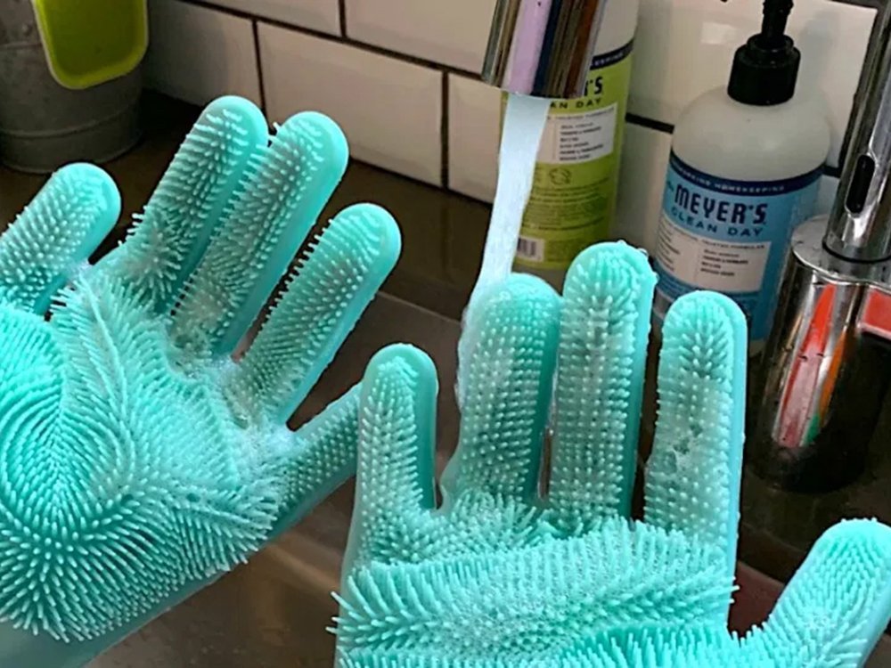 Ръкавици за миене на съдове силиконова кухненска пералня