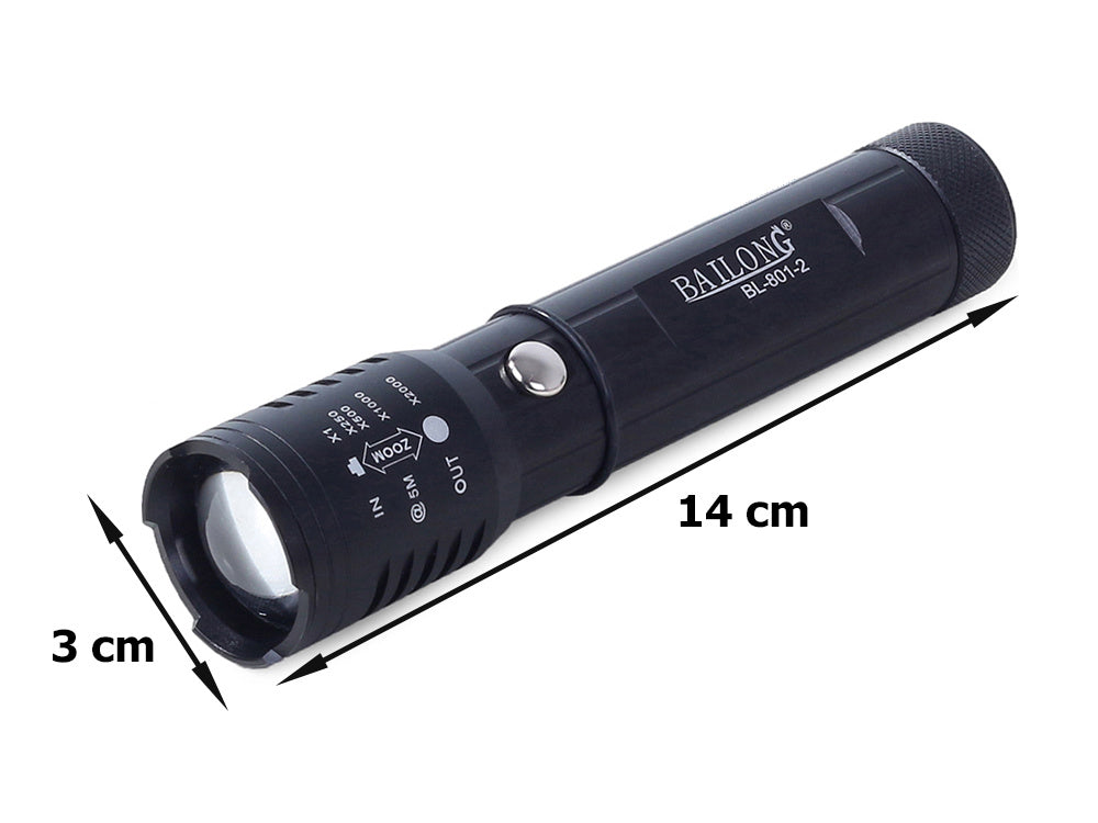 Bailong zoom CREE XP-E Q5 UV LED тактически фенер