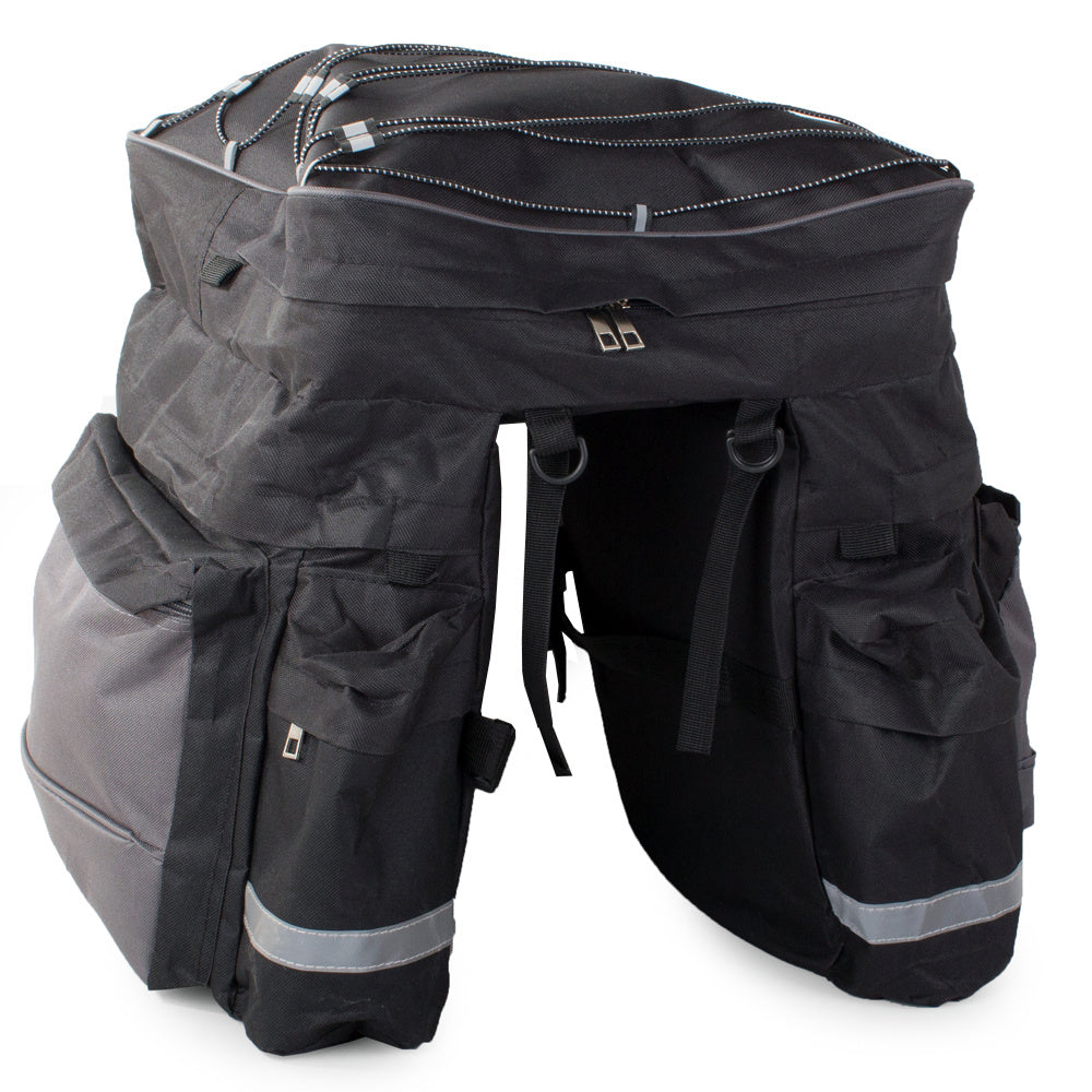 Чанта за велосипедна чанта за голям багажник с 3 отделения отзад