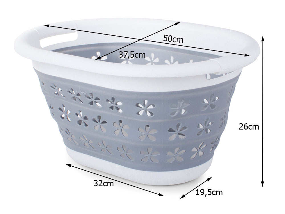 Сгъваема кошница за миене сгъваема силиконова купа 25л